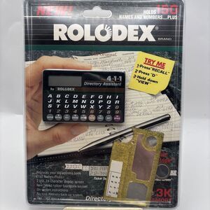 Vintage 1993 Rolodex R411-3 Pocket Directory 150 Names & Numbers NEW & SEALED